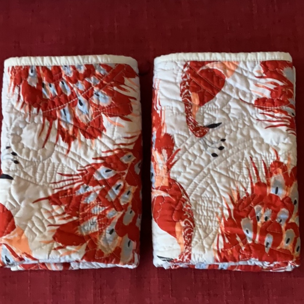NWOT Opalhouse Medallion Stitch Peacock Pillow Shams size Standard